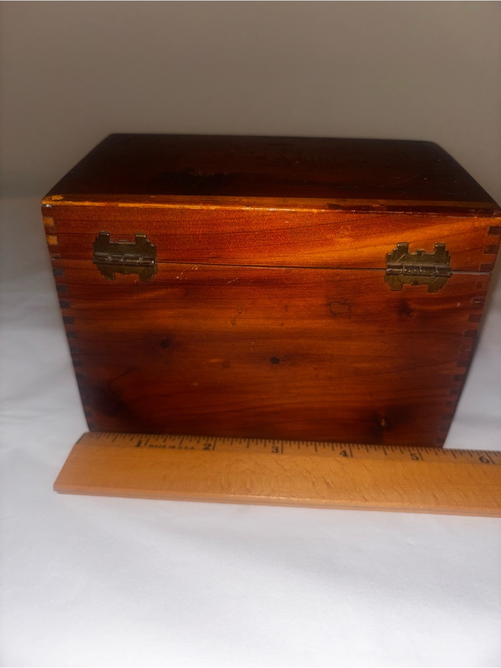 Vintage Wood Recipe Box + binder of notes, recipes and vintage clippings - Picture 8 of 14